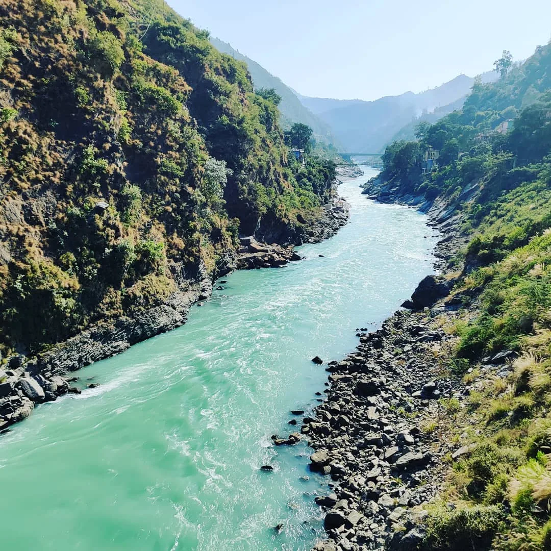 #Ganges #गंगा freshly made from the confluence of Alaknanda and Bhagirathi rivers