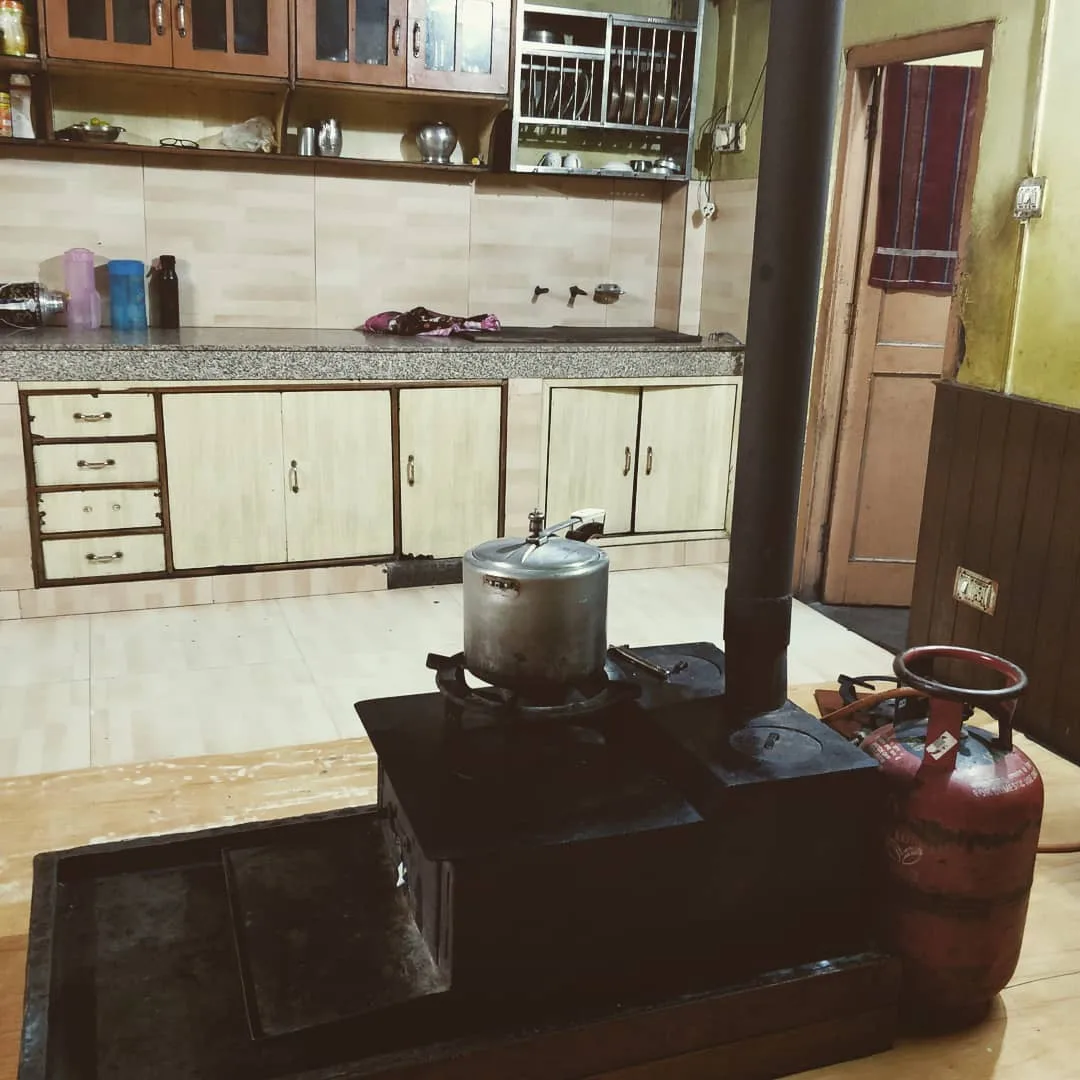 The monks at the monastery saw us using their restroom and have invited us in for breakfast. Everything you've ever heard about Buddhist monastery hospitality is true.

Seen here, 