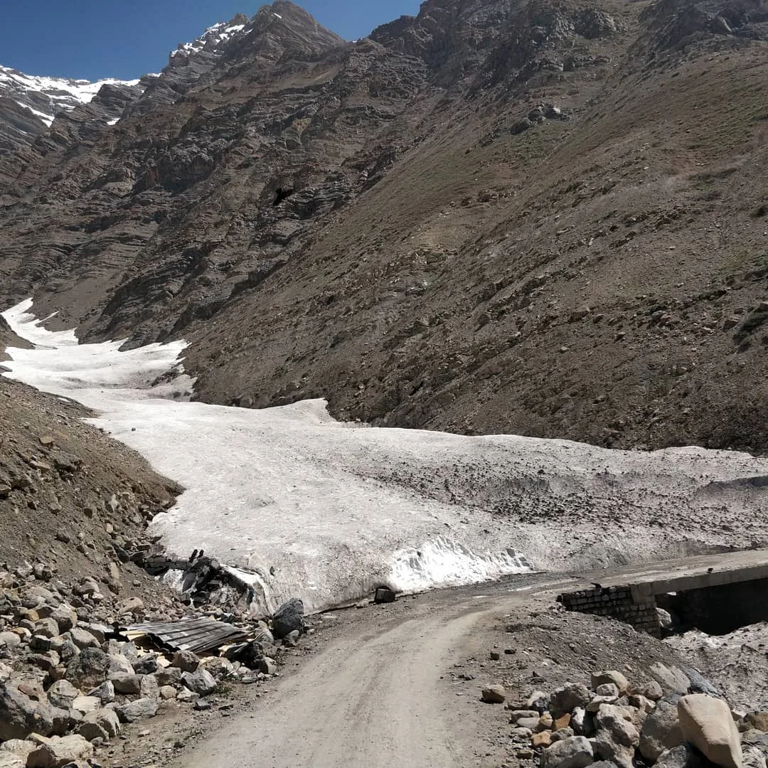 Shallow glacier