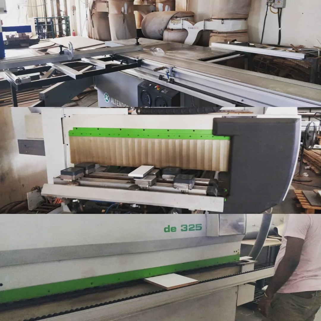 Meanwhile the @wood that goes on top of the #steel is being processed on a #CNC #saw, #laminator and #taping machine.

#vanlife #caravan #caravaninteriors