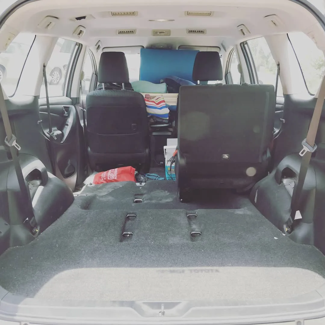 Our caravan build has begun. We have ripped out the seats from a Toyota Innova and are going to be installing some storage and a bed here.

#caravan #vanlife #tinyhouse #trailer #r