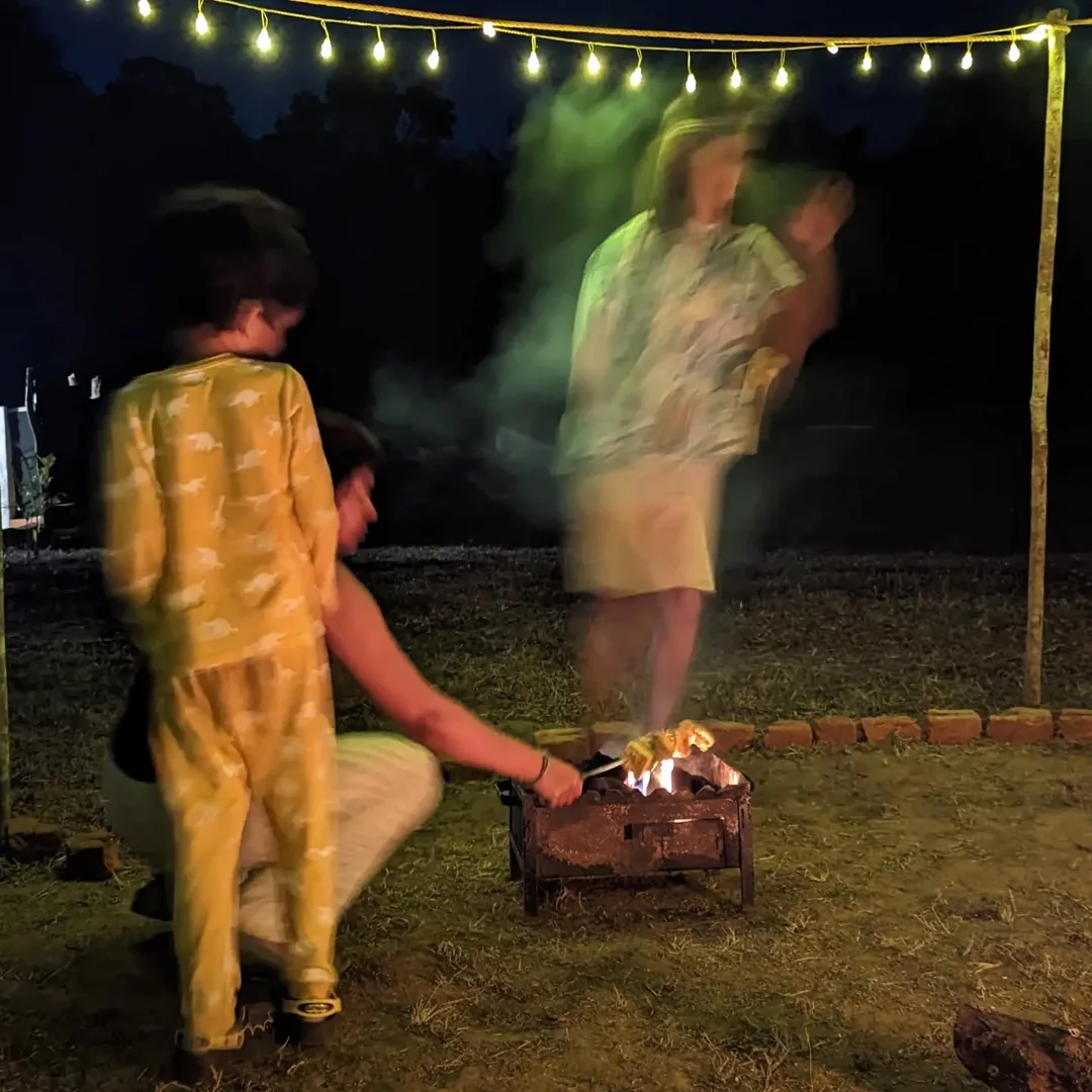 Smoked barbecue. Made by smoked children.