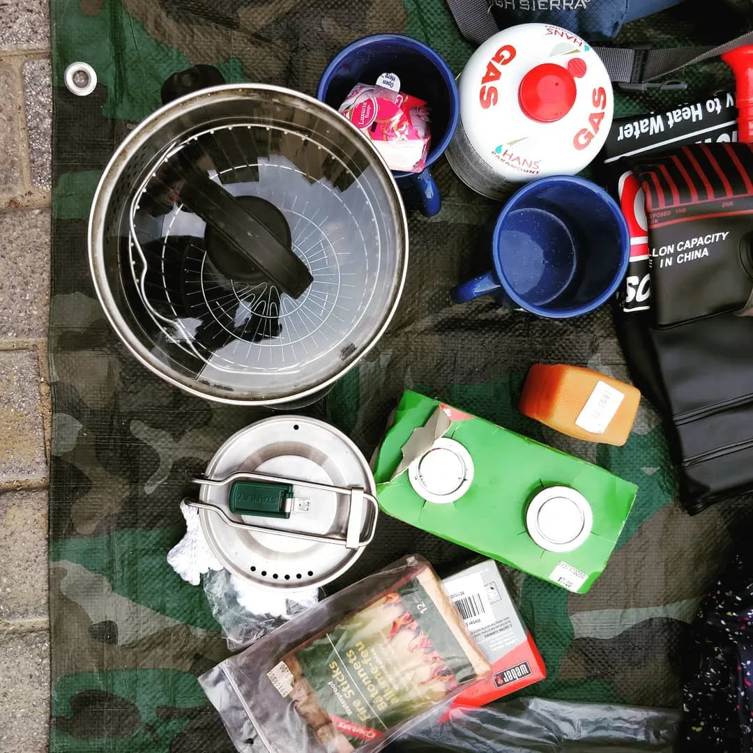 Here's a whole bunch of closeups of our gear. Safety stuff, backpacks, cooking stuff, pillows, umbrellas, etc. Are we missing anything important?

#camping #campinggear #hikinggear
