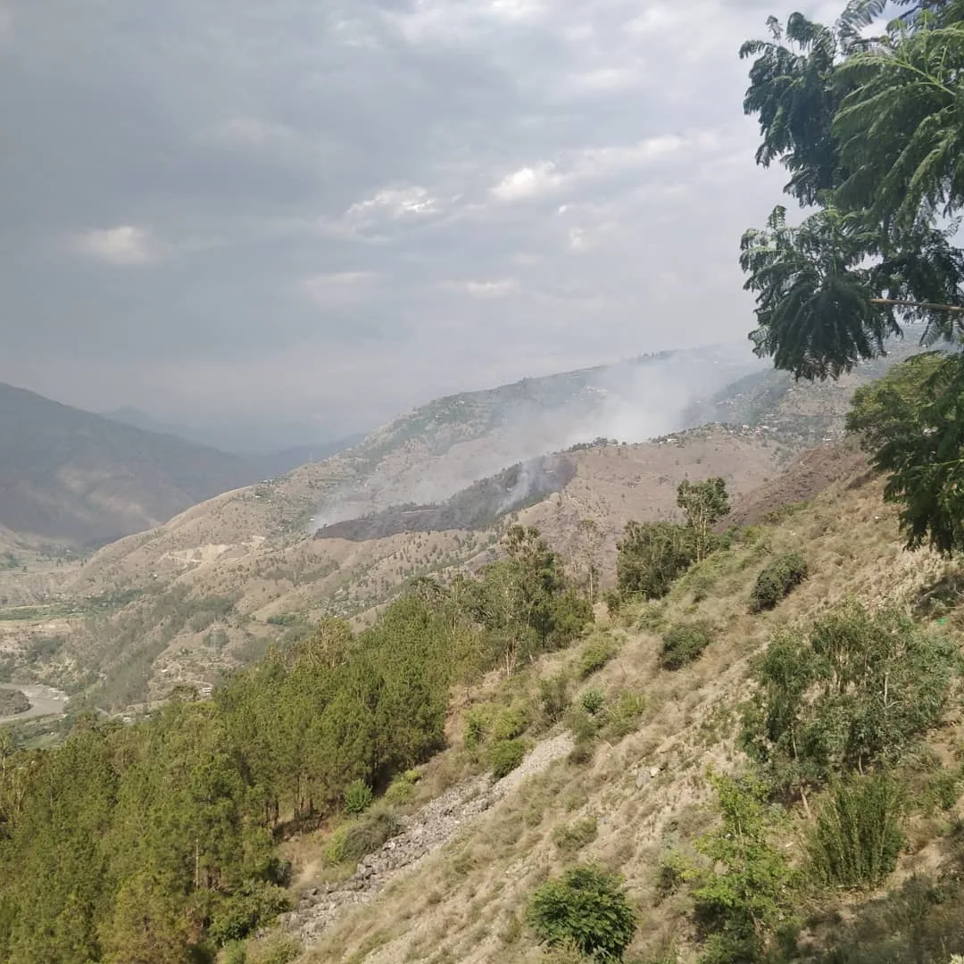 The #hills of #Narkand are on #fire.