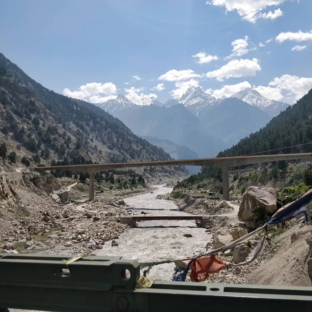 Perfectly nice brand new concrete bridge lies unused while we had to go over a rattly, noisy, scary #metal #bridge.