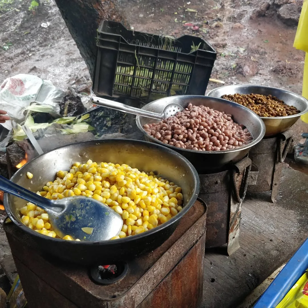 #Street #food in the #rain (caption to be read to the tune of "brown girl in the rain")