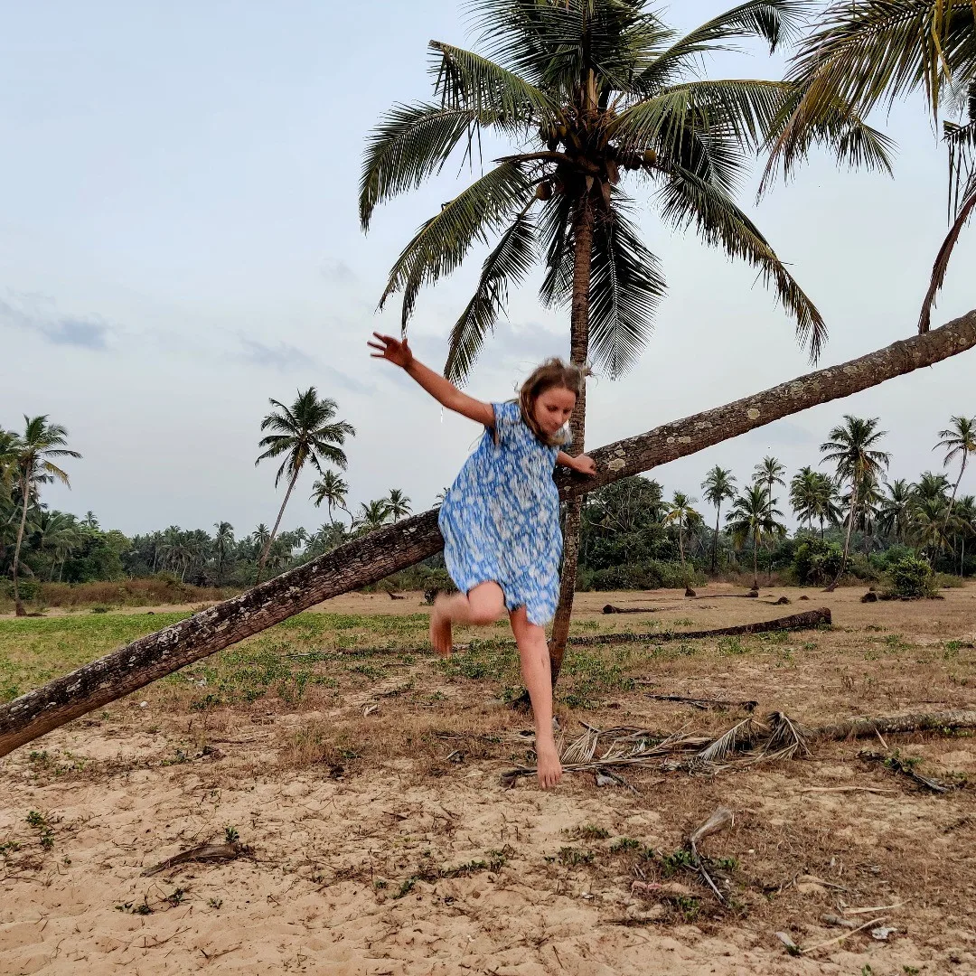 Climbing. Jumping. Barefoot.