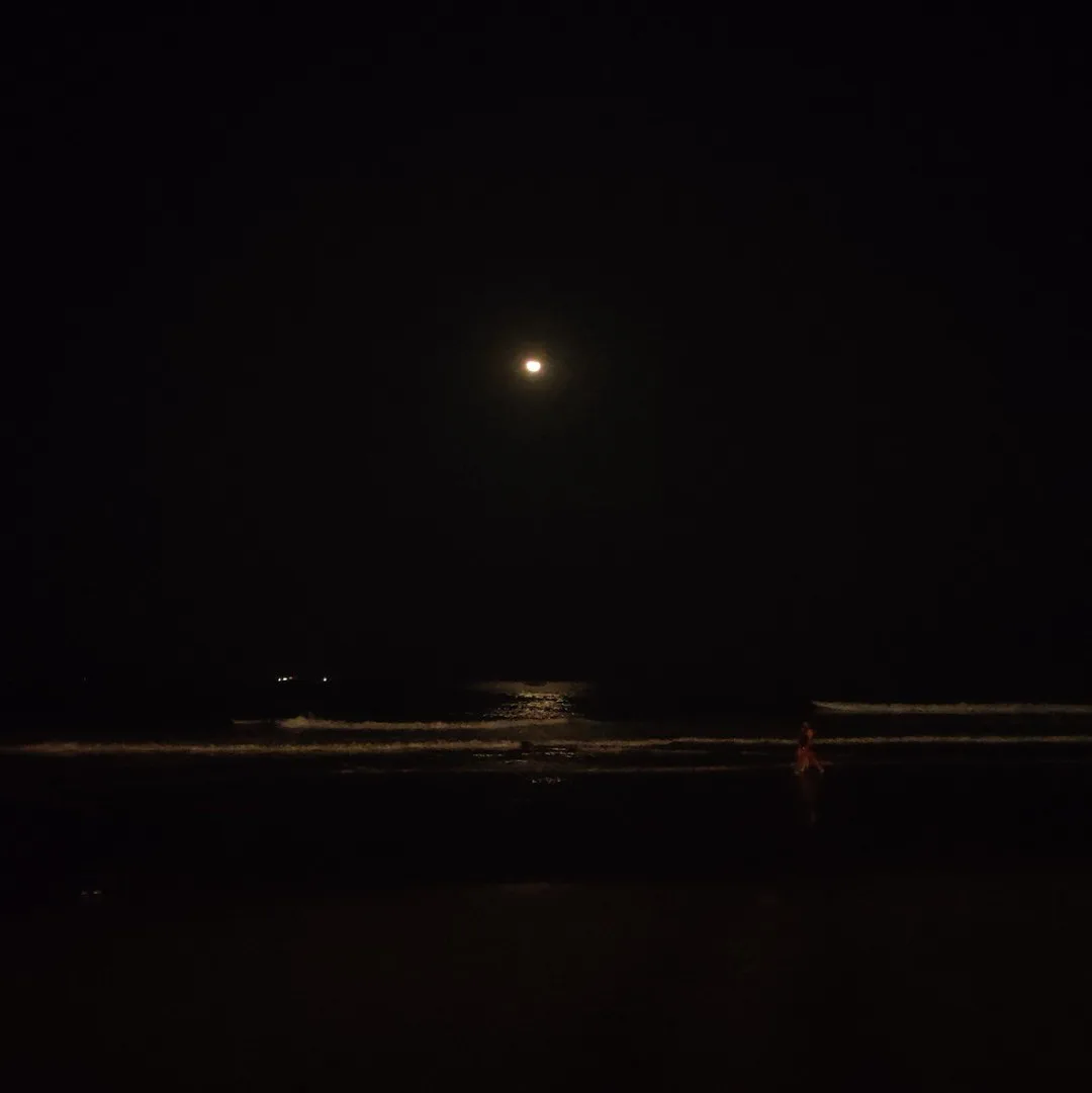 Looks like we are still decades away from artificial lenses accurately capturing the beauty of the night sea. Another half assed attempt at depicting the moon reflecting off the se