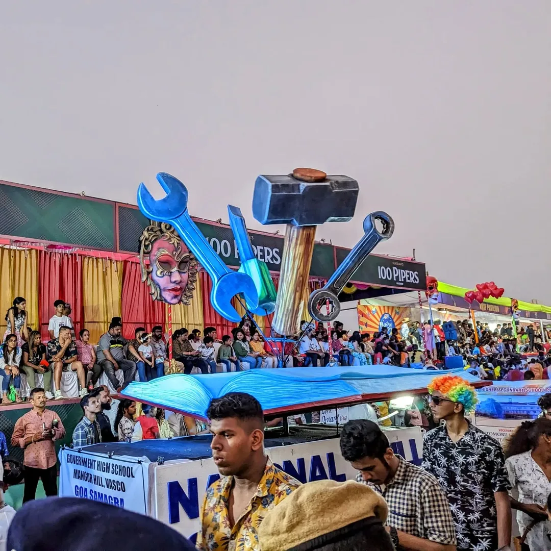 I really liked this float promoting vocational education at the school level