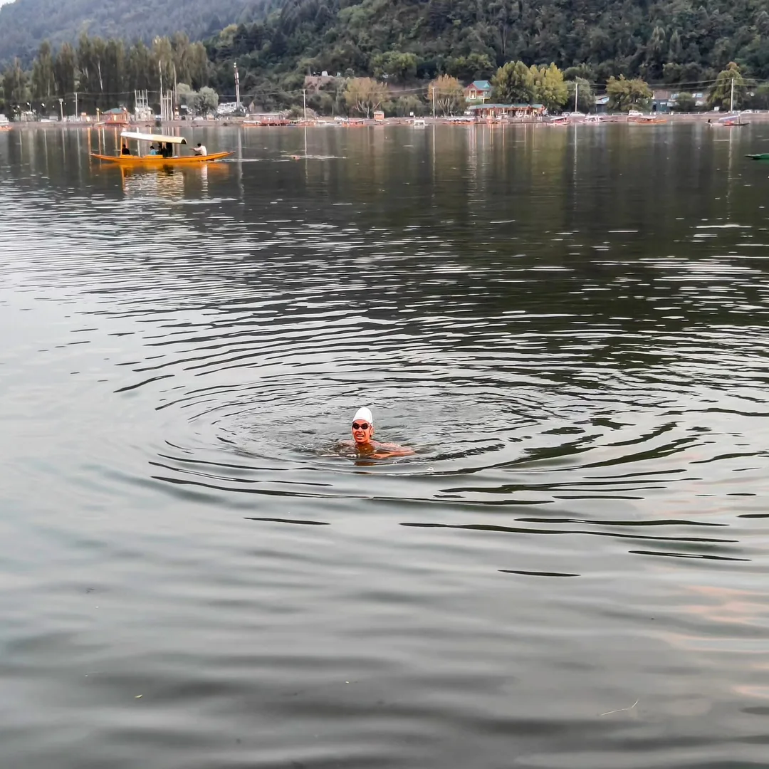 Because his grandfather swam here too.