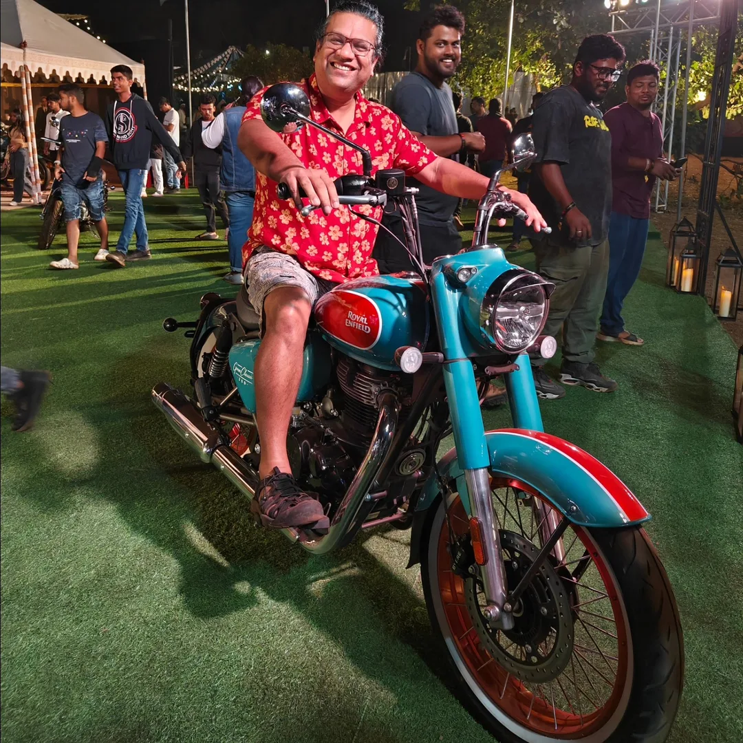 Everybody looks cool on an Enfield