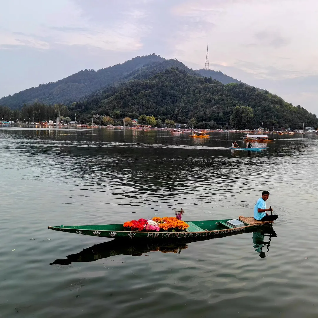 Gotta love pics with progression. #lake #flowerman #mountain #sky. And in the center, the chaos of the #city, too far to notice.