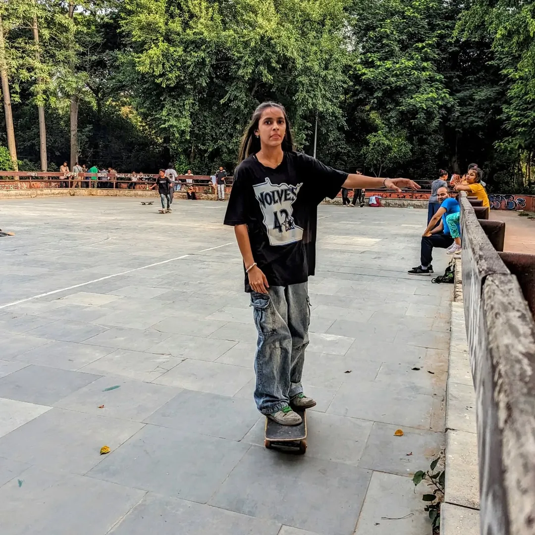 We got to meet up with the skater girl. And watch her in action! And participate. Woo hoo.