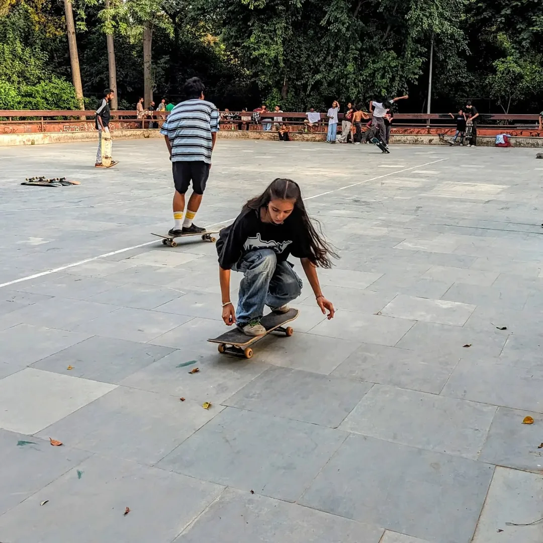 We got to meet up with the skater girl. And watch her in action! And participate. Woo hoo.