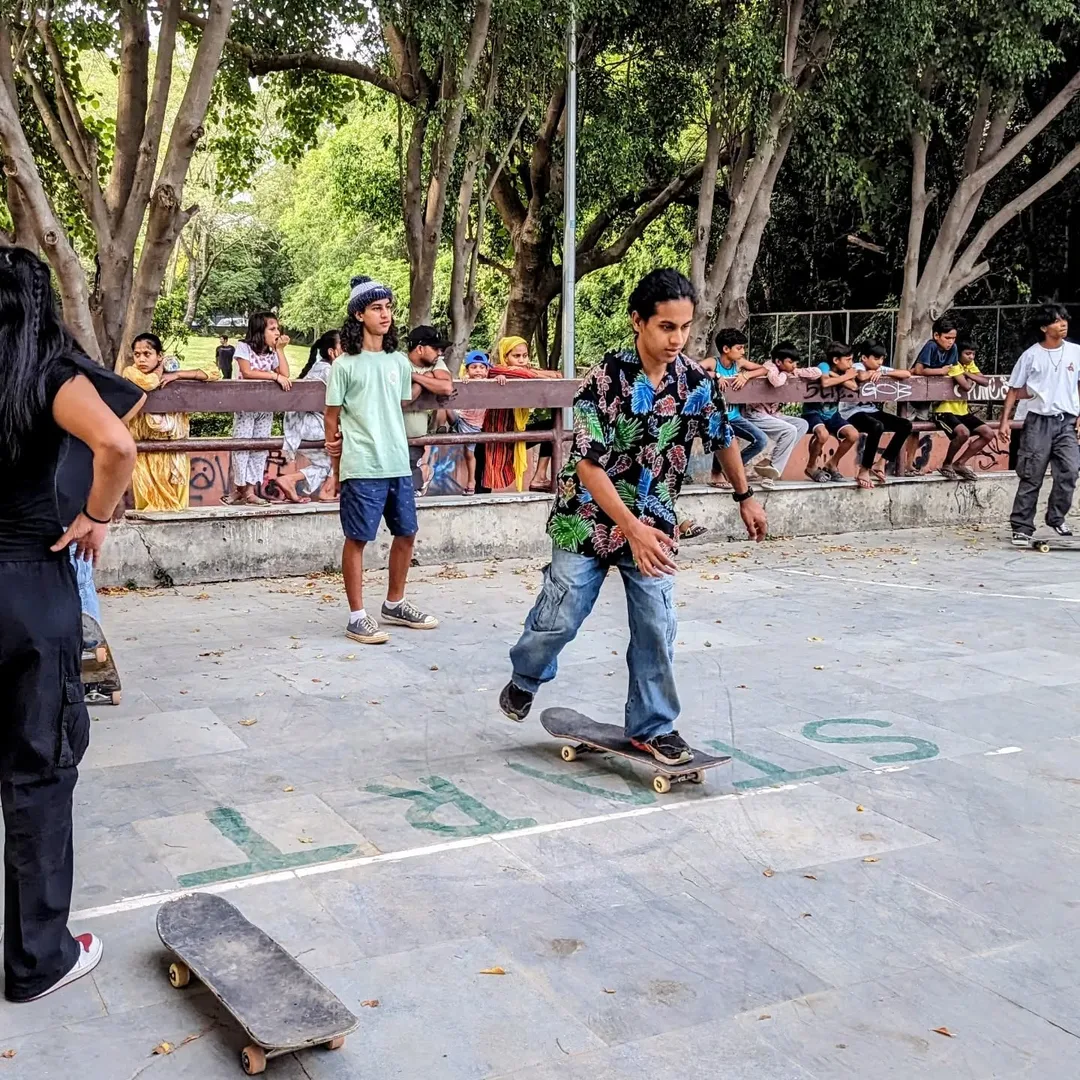 We got to meet up with the skater girl. And watch her in action! And participate. Woo hoo.