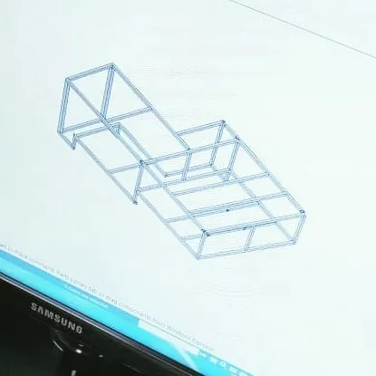 This metalwork will support the bed and contain the storage in our caravan.

#3dmodelling #sheetmetal #metalwork #interi