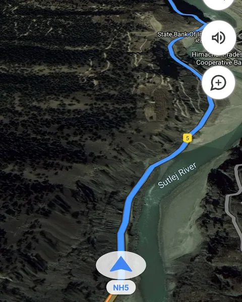 M2 noticed that this is how our #route looks in #satellite view.

Been #riding beside the #sutlej for an hour now.