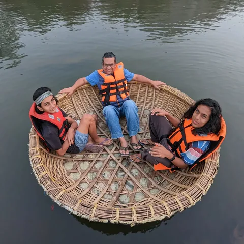 We look happy, but some of us are cold and sleepy