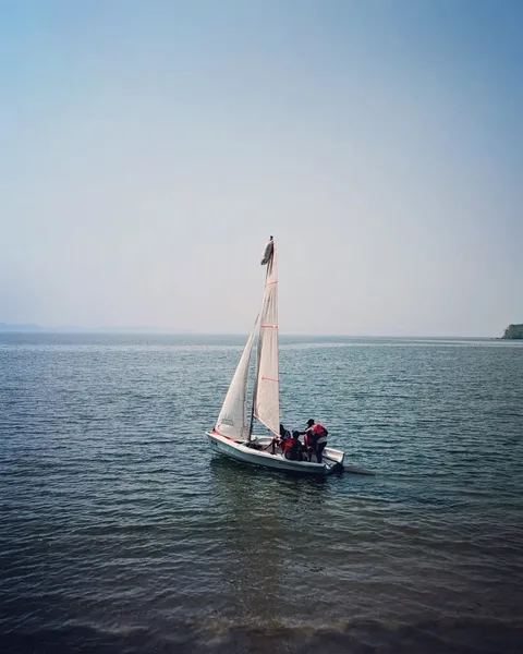 That's me kids. Sailing. A different kind of caravan.