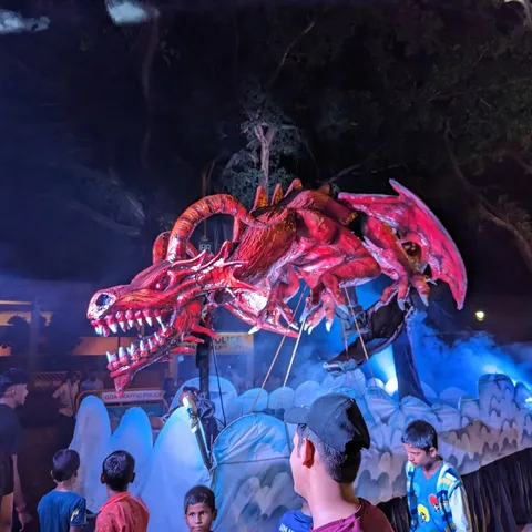 The dragon fellow was there too