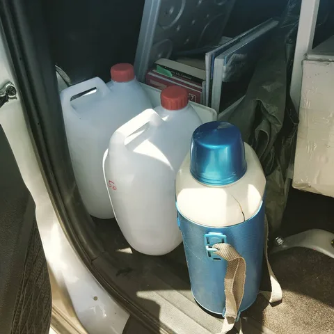 We haven't bought any packaged water since we started. We have been refilling our bottles and managing with that. On the