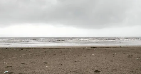 The sea at #Kashid is pretty rough. No chance of venturing even near the sea.