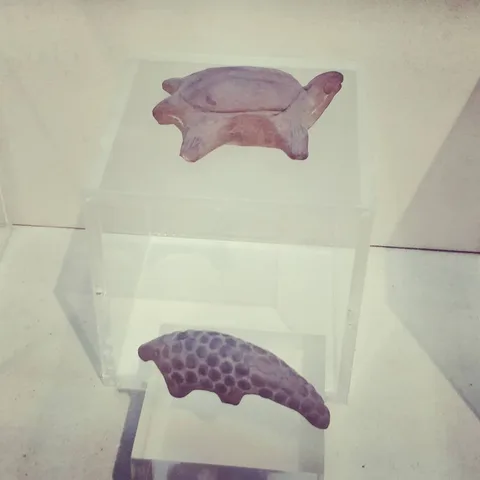"Elephants and acrobats, lions snakes monkey"

Turtle and pangolin figurines from the #Harappan age. A beautiful collect
