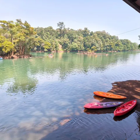 #Kayaking in the #Kali river. The high point of any #Dandeli trip.