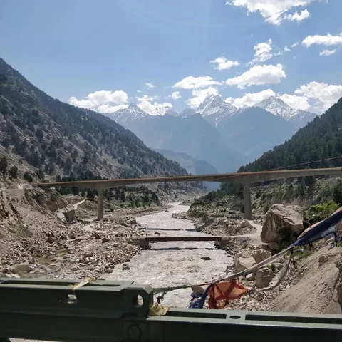 Perfectly nice brand new concrete bridge lies unused while we had to go over a rattly, noisy, scary #metal #bridge.