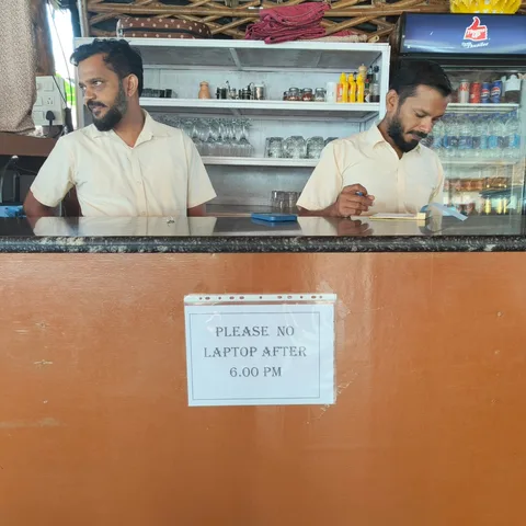 Meanwhile in Goa - Please no laptop after 6:00pm. Live your fucking life, people.