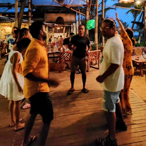 #Goa nights. Chaotic and fun.